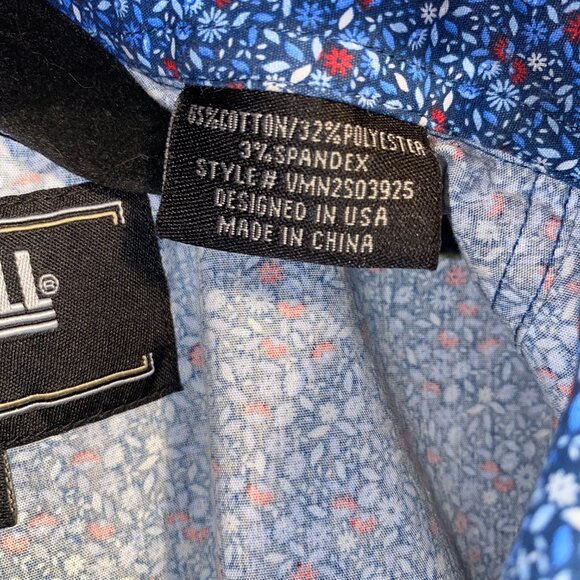 Men's Rock & Roll Denim Long Sleeve Western Shirt Small - Picture 7 of 8